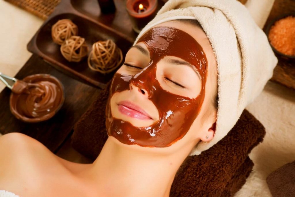 chocolaterapia mujer facial